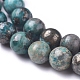 Brins de perles de pyrite africaine naturelle G-D0006-C04-6mm-04-3