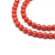 Verre ronde chapelets de perles GLAA-S060-6mm-M-2