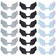 Ahandmaker 60 インチレーザー天使の羽の形のアップリケパッチ 2.7 個  3 色アイロン接着パッチウィングエンボスアップリケ  ミニ天使の羽飾りアクセサリー縫製ウエディングドレス服ジーンズパンツ靴 DIY-GA0004-11-1