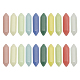 Chgcraft 20 шт. 10 вида цветов синтетический светящийся камень двойной терминал заостренные окрашенные бусины FIND-CA0007-91-1