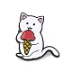 Gato con alfileres de esmalte de helado JEWB-E026-01EB-03-1
