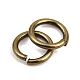 Messing Open Ringe springen&nbsp;KK-NH0012-01C-AB-2
