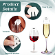 Etichette per bicchieri da vino in carta bianca olycraft CDIS-OC0001-07C-4
