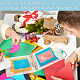 Ahadermaker 1 juego de álbumes de fotos con carpeta de plástico de 6 orificios DIY-GA0005-89-5