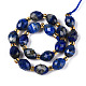 Natürlicher Lapislazuli Perlenstränge&nbsp;G-N342-53-8x6-10-3