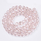 Faceted(32 Facets) Electroplate Glass Bead Strands X-EGLA-R015-8mm-8-2