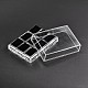 Cuboid Organic Glass Ring Display Boxes RDIS-N015-02-3