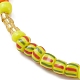 Bracelet extensible en perles de verre pour femme BJEW-JB09577-4