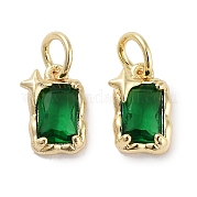 Латунные микро проложить кубического циркония подвески KK-C051-10G-02