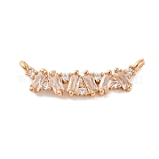 Латунные микропаве прозрачные подвески с фианитом KK-C076-20G