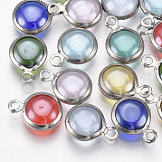 Charms del lampwork hecho a mano STAS-T045-16B-P