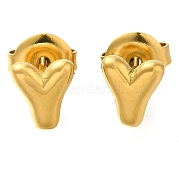Серьги-гвоздики из нержавеющей стали 304 EJEW-I316-01G-Y
