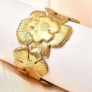 Браслеты-манжеты из нержавеющей стали 304 BJEW-L705-04B-G