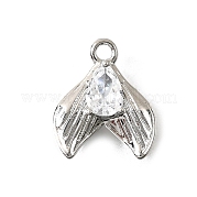 Латунные подвески из прозрачного кубического циркония KK-C096-14D-P
