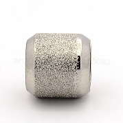 Текстурированные бусины из нержавеющей стали STAS-M003-15P