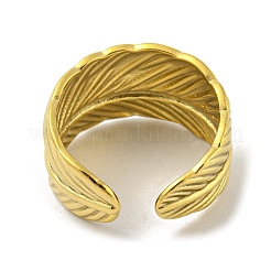 Bague de manchette ouverte en acier inoxydable 304&nbsp;RJEW-C067-15G