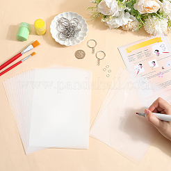 Kit per realizzare portachiavi con fogli termoretraibili in plastica rettangolare fai da te&nbsp;DIY-WH20010-13