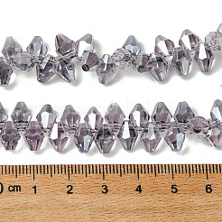Trasparenti perle di vetro placca fili&nbsp;GLAA-K064-06A-AB02