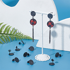 40 pieza de accesorios para pendientes de acero inoxidable 304 con revestimiento iónico (IP)&nbsp;STAS-UN0040-65