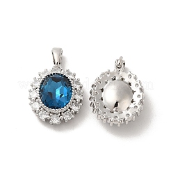 Pendentifs avec zircon cubiques à micro-pavés en laiton&nbsp;KK-M243-01P