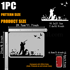 Modelli di stencil per pittura e disegno scavati in plastica&nbsp;DIY-WH0396-846