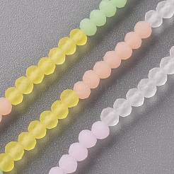 7 Farben Milchglas Perlen Stränge&nbsp;LS-FGLA-T002-01A