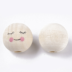 Europäische Perlen aus Naturholz&nbsp;X2-WOOD-S055-17