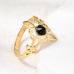Fingerringe aus Edelstahl 304&nbsp;RJEW-H265-01G