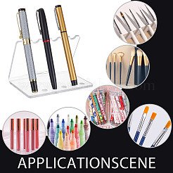 Porte-crayon acrylique et pinceau de maquillage&nbsp;AJEW-WH0314-18-WH
