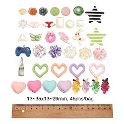 Cabochons en résine opaque & transparente&nbsp;RESI-CJ0002-44