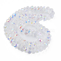 Placcare trasparente perle di vetro fili&nbsp;X-EGLA-N002-37-C01