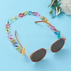 Colliers personnalisés arc-en-ciel ccb en plastique et acrylique&nbsp;NJEW-JN02878-02