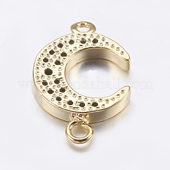 Liens de zircone cubique en laiton micro-pavé&nbsp;ZIRC-L071-09G