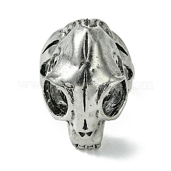 Offene Manschettenringe aus Legierung mit Totenkopf&nbsp;RJEW-K275-31AS