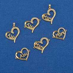 6 Stück 6 Stil Messing Micro Pave klare Zirkonia Glieder&nbsp;ZIRC-SZ0001-50