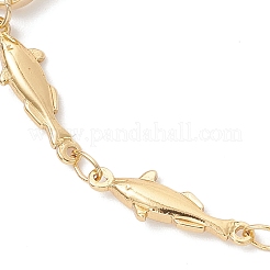 Messing Fisch Gliederkette Armband Herstellung&nbsp;AJEW-JB01419