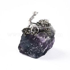 Sculpture de base en grappe de fluorite naturelle&nbsp;G-N347-03A