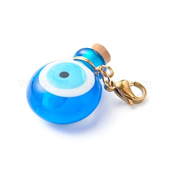 Lampwork handmade pendenti bottiglia di profumo&nbsp;HJEW-JM00518