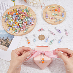 108 pendentif décoratif en acrylique de 9 couleurs.&nbsp;HJEW-FH00014