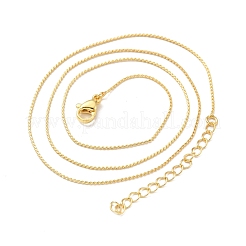 Collier gourmette en laiton pour hommes femmes&nbsp;NJEW-G029-01G