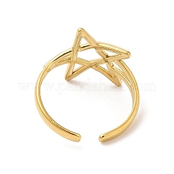 Anelli per dita con polsino in acciaio inossidabile 304 placcati ioni (ip)&nbsp;RJEW-L107-012G
