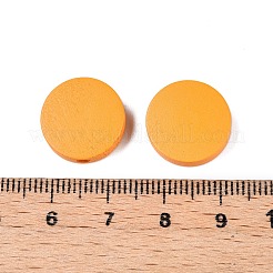 Perles de bois naturel peintes&nbsp;WOOD-S049-02B-08