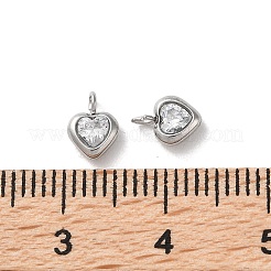 Pendentifs en acier inoxydable 304 micro pavés de zircones cubiques&nbsp;STAS-L022-396B-P