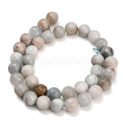Granos de aguamarina natural hilos&nbsp;LS-GG-CBA7BB7-A01-8mm