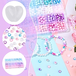 DIY-Kits zur Herstellung von Armbändern aus runden Perlen&nbsp;DIY-FS0008-80