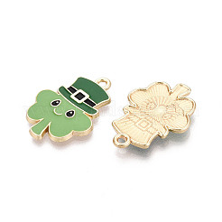 Emaille-Anhänger aus Legierung zum St. Patrick's Day&nbsp;ENAM-T024-51A-G