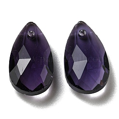 Facettierte tropfenglasanhänger&nbsp;GLAA-O008-A02
