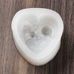 Stampi in silicone fai da te con cuore e rosa per San Valentino&nbsp;SIL-Z008-02D