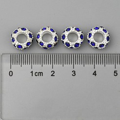 Legierung Rhinestone European Beads&nbsp;CPDL-H999-17