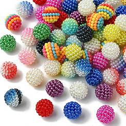 80 pièces 14 styles perles acryliques imitation perle&nbsp;OACR-FS0001-63